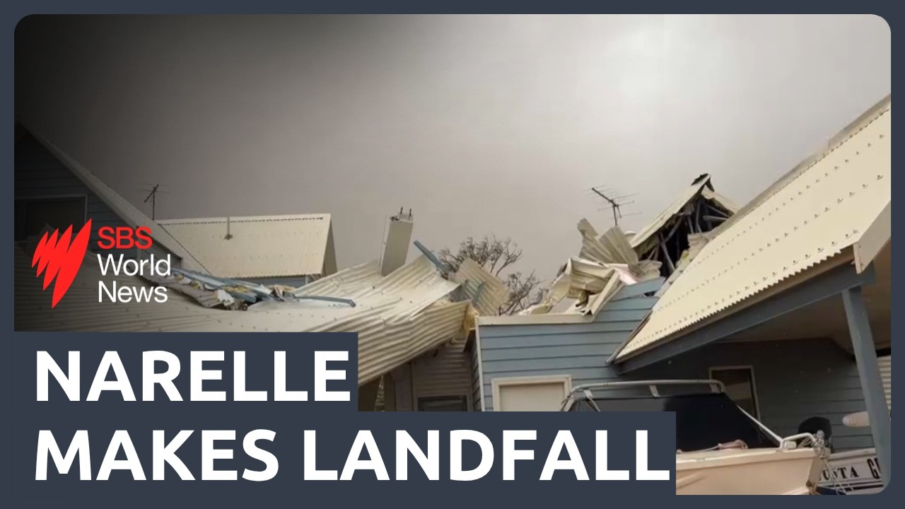 Tropical Cyclone Narelle makes landfall as category 3 system