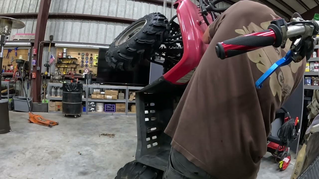 yamaha 250 first start up and working on honda 