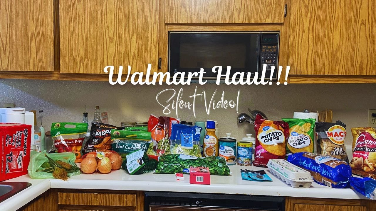 Walmart Grocery Haul $83!! | Living Alone Diaries | Silent Diaries | Silent Video 