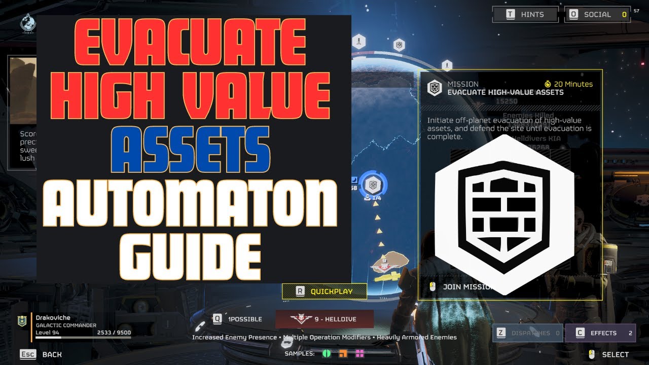 Evacuate High-Value Assets Automatons Guide (Helldivers 2)