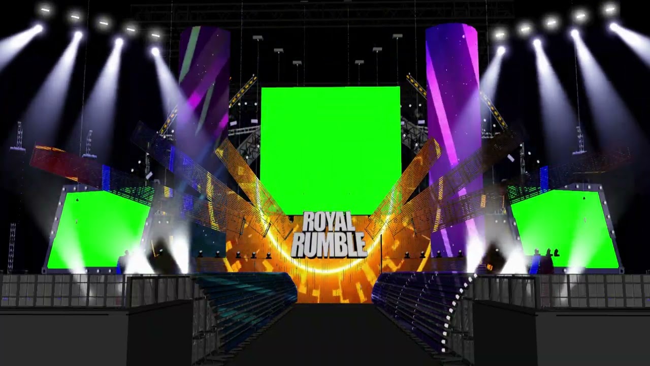 ROYAL RUMBLE 2026 STAGE Animation 🔥 | Green Screen WWE Entrance Concept
