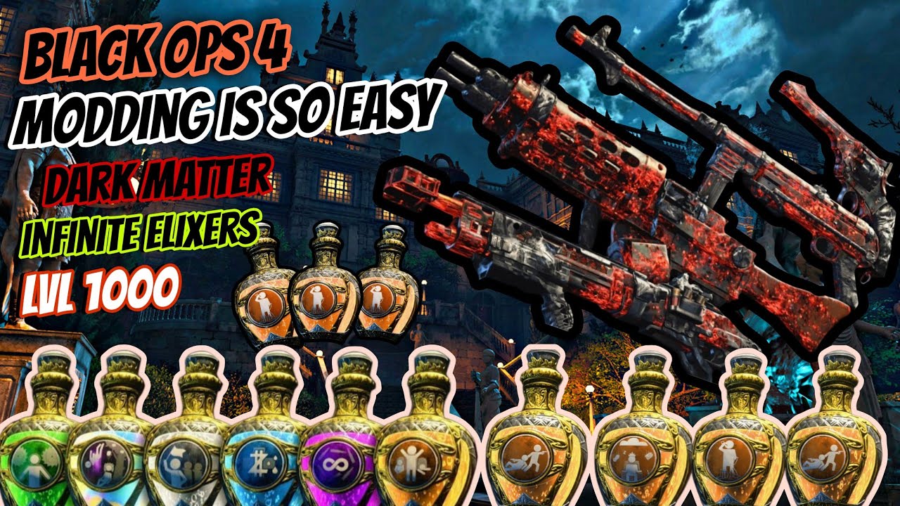 Как модифицировать Black Ops 4 в 2026 году: бесконечные эликсиры, темная материя, уровень престиж...