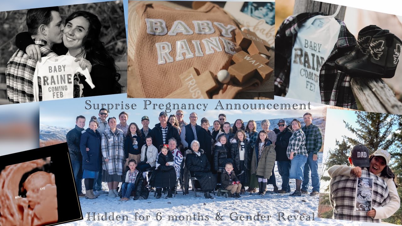 Best surprise pregnancy announcement - Hidden pregnancy for 6 months - Gender reveal