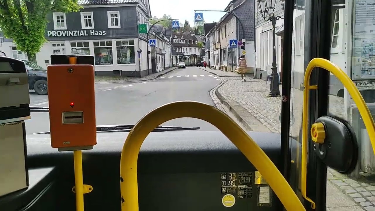 Mitfahrt im Linienbus der Linie 301 von Bergneustadt - Wiedenest nach Olpe ZOB