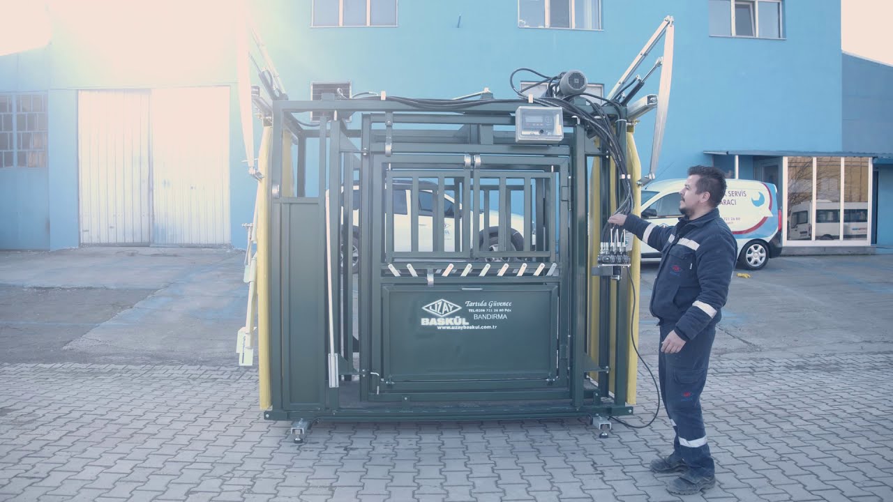 Hidrolik Sıkıştırmalı Hayvan Bask&uuml;l&uuml; - Cattle Crush | Uzay Bask&uuml;l