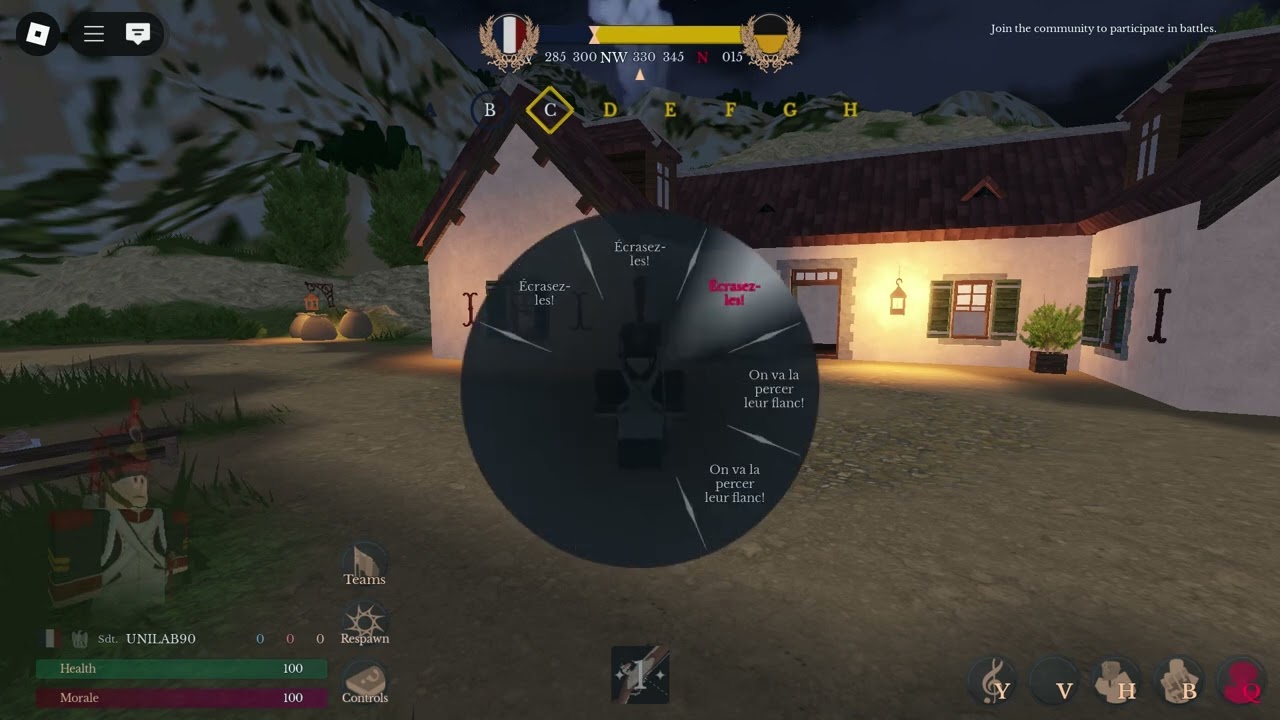 French chants || Napoleonic wars, Roblox