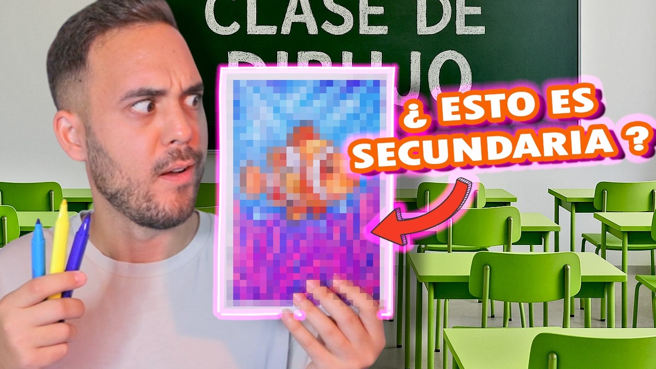 Hago ejercicios de CLASE DE PLÁSTICA de secundaria ¡vuelvo a la infancia!