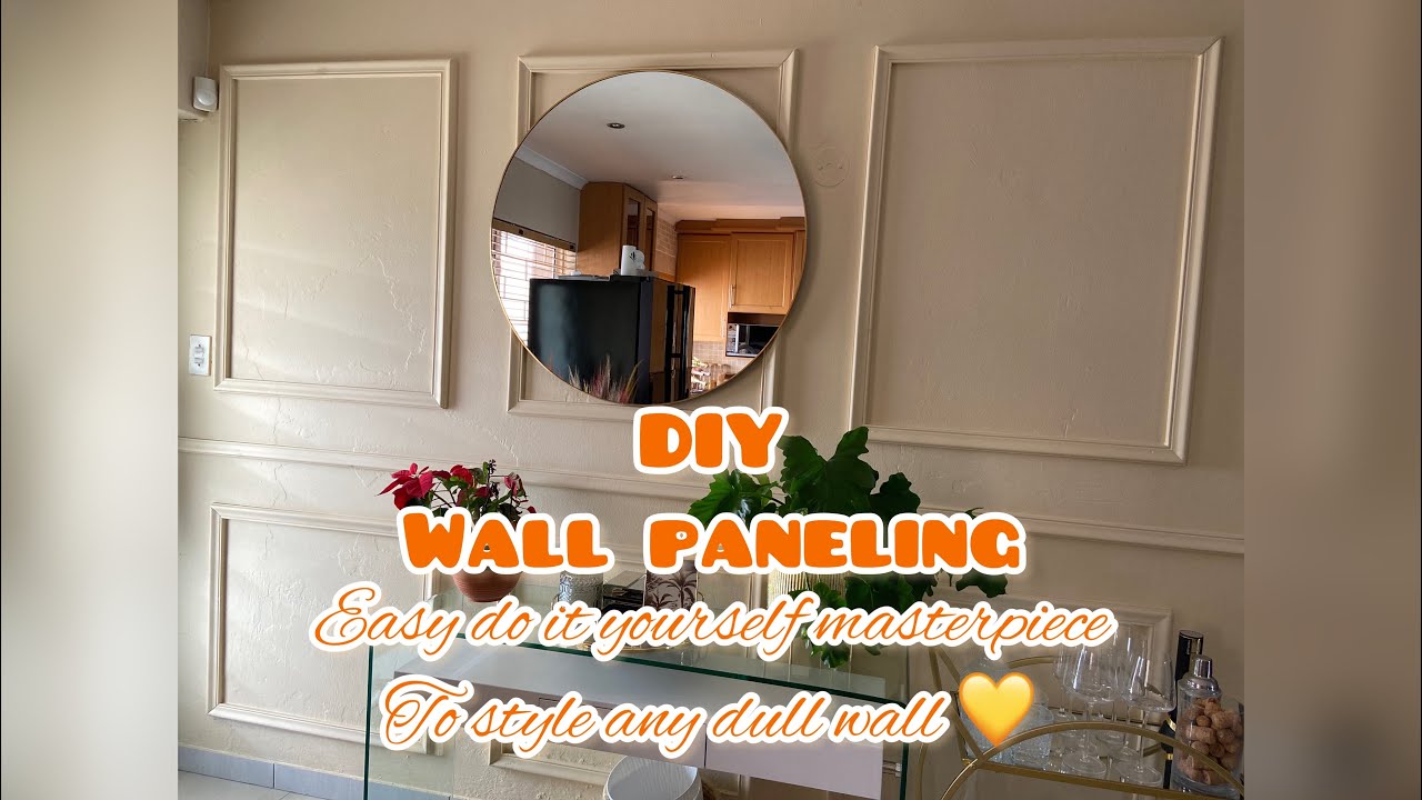 #DIY Wall panelling I South African Youtuber I Home Styling #diyprojects