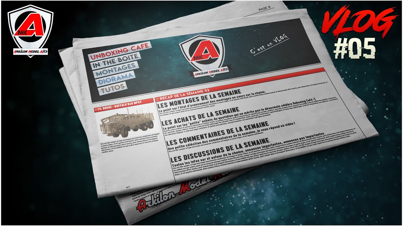 VLOG 05 - Semaine 52 : Buffalo 6x6 MPCV 1/35 Bronco Models - CB35101