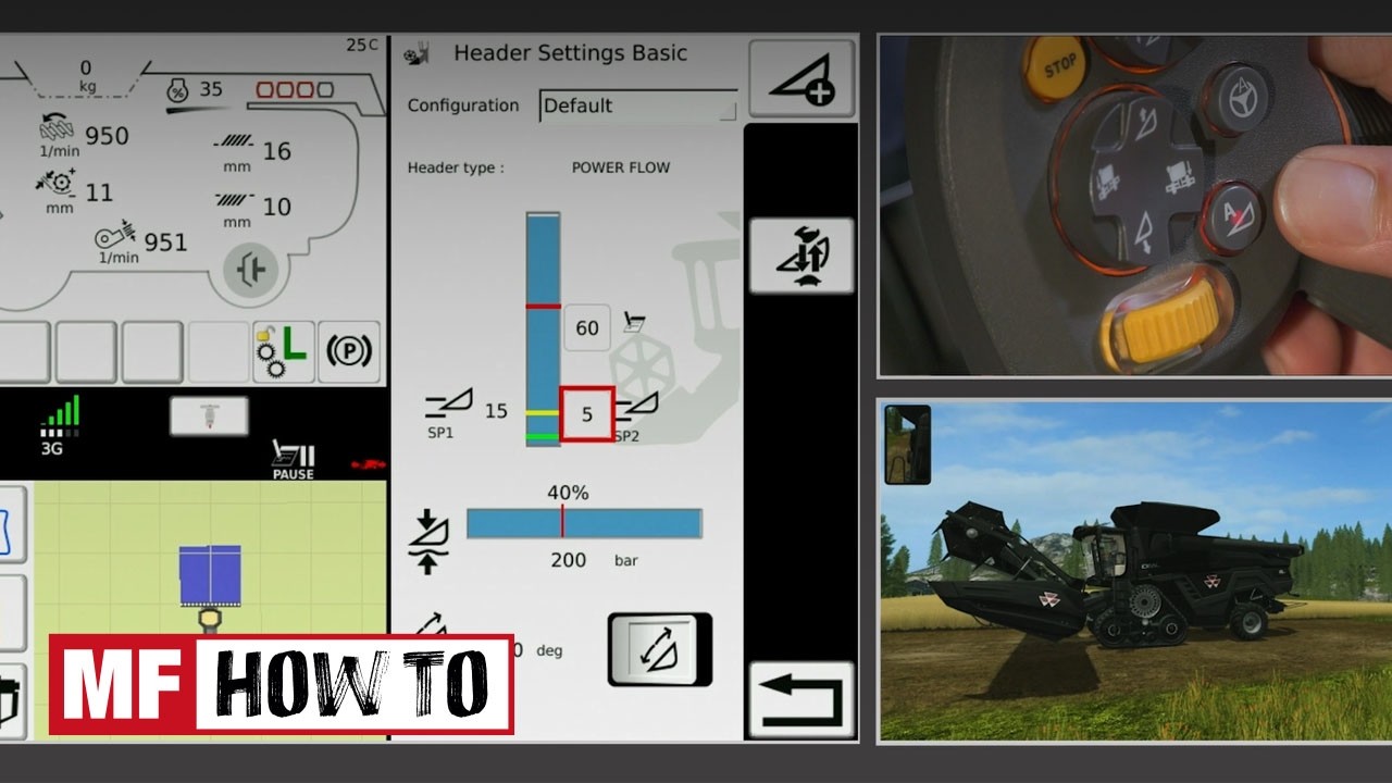 USE | AUTOMATIC HEADER HEIGHT CONTROL