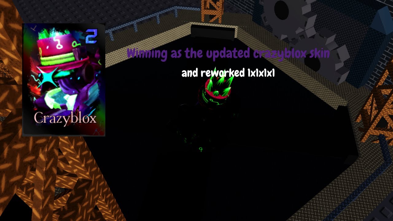 winning in servers using the NEW reworked crazyblox skin