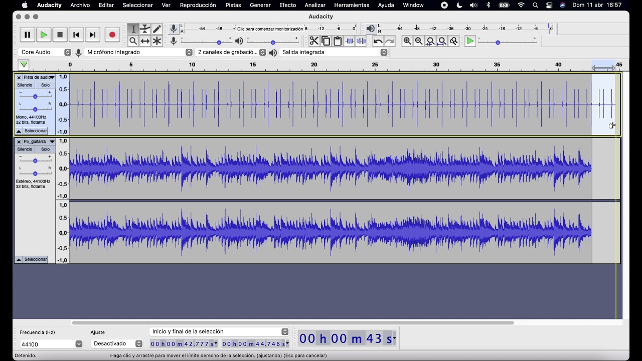 TIC 4º ESO - Audacity - Práctica 5: Generando tonos