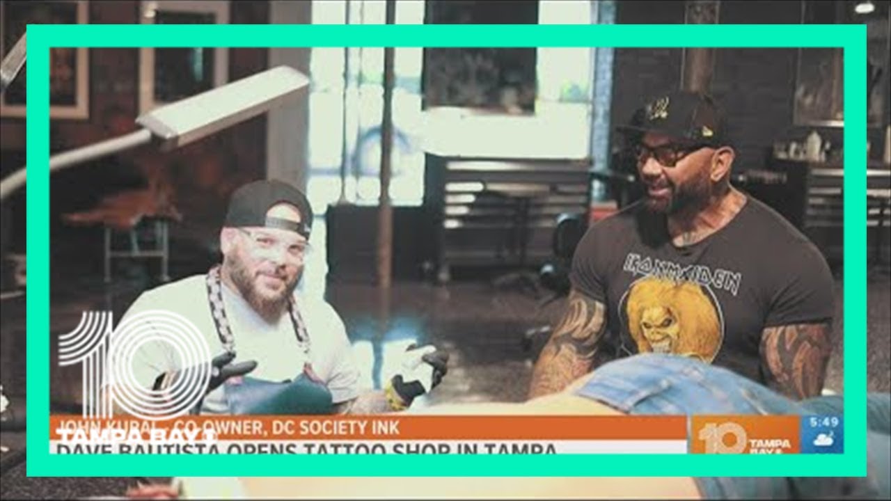 Dave Bautista opens tattoo shop in Tampa