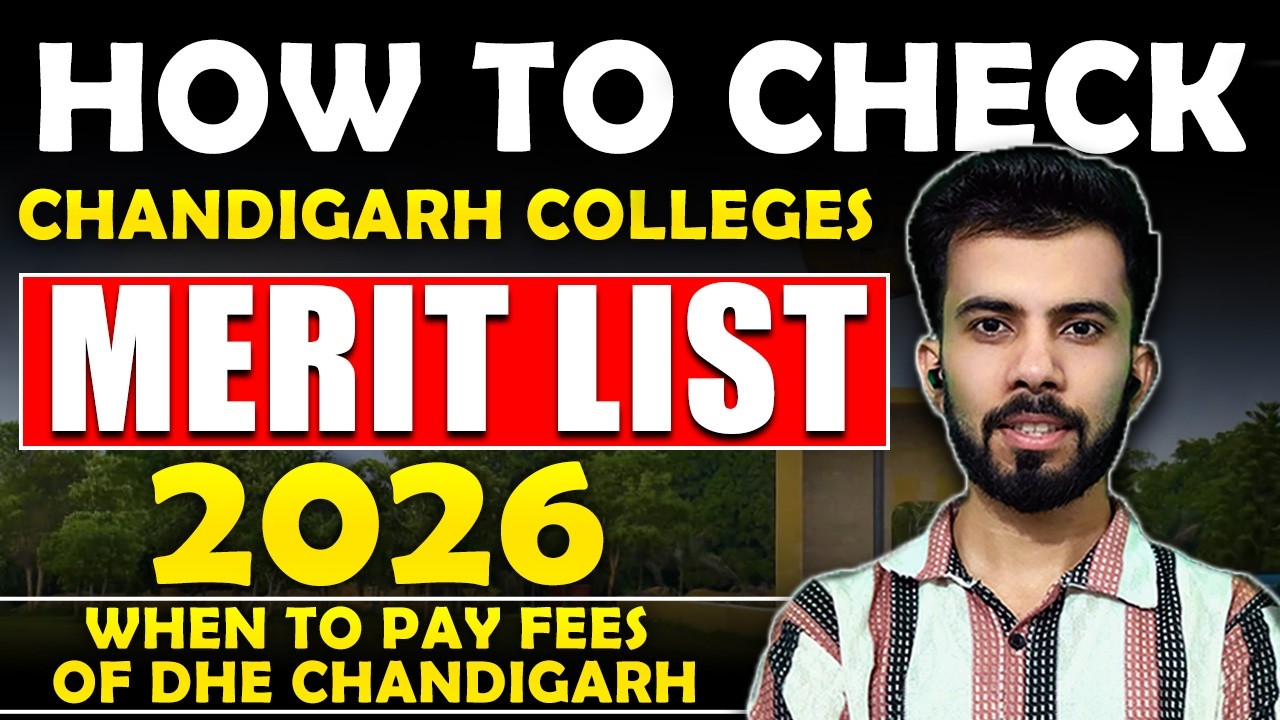Merit list of chandigarh colleges out| How to check and when to pay fees of dhe chandigarh|