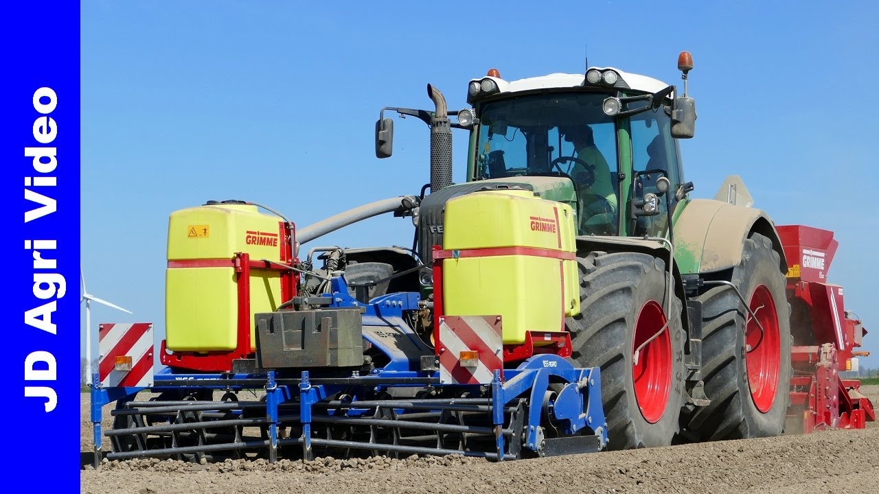 2020 | Fendt 828 Vario + Grimme | Aardappels poten | Planting potatoes | van der Weijden | Flevoland