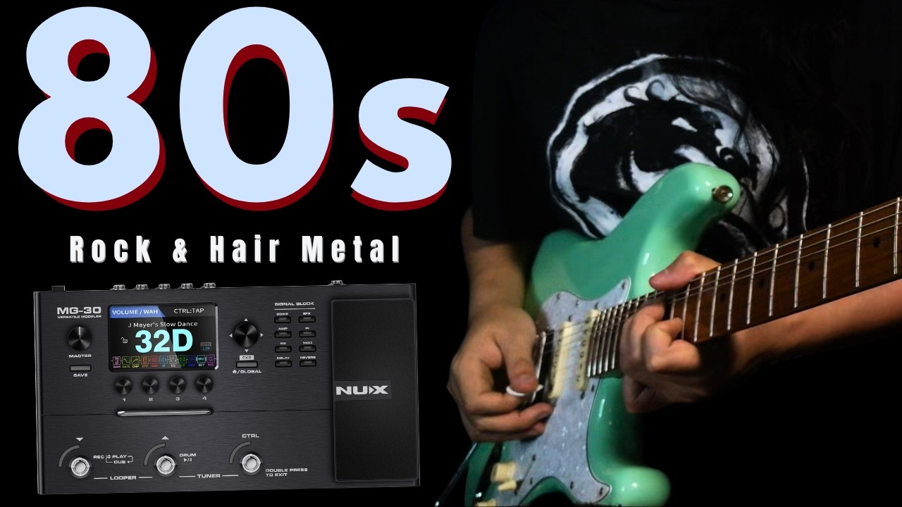 NUX MG-30 V5 – 80s Rock & Hair Metal Instrumental (No Talking)