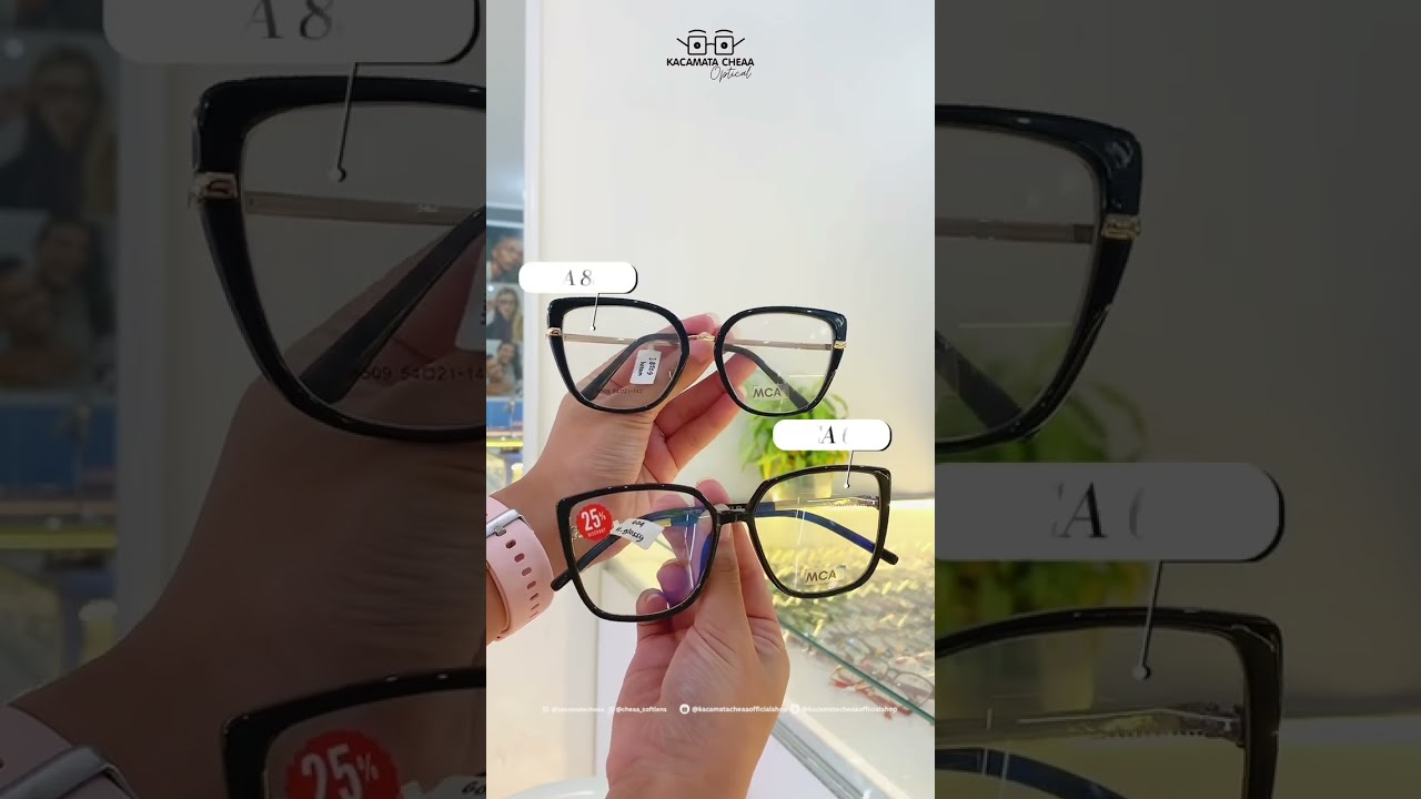 👓 Frame cat-eye nggak cuma satu bentuk, lho! 