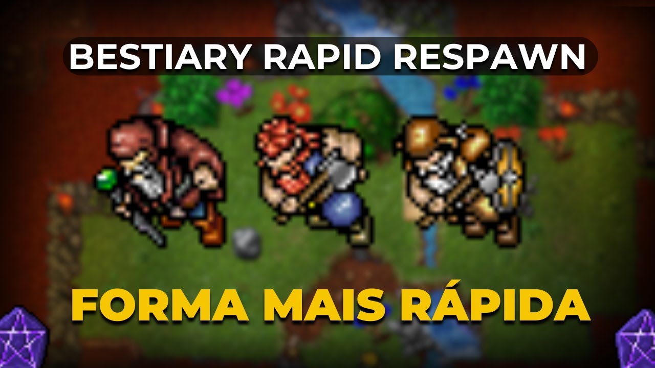[BESTIARY] Dwarf Guard, Dwarf Soldier & Dwarf Geomancer | Forma mais rápida no RAPID RESPAWN | TIBIA