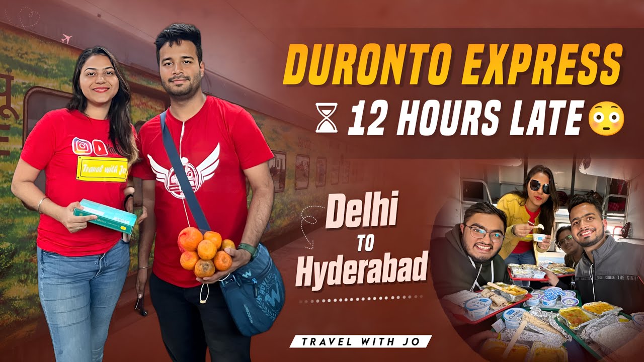 Delhi to Secunderabad Duronto Express Train Journey | Sleeper Class with Friends & Co YouTubers