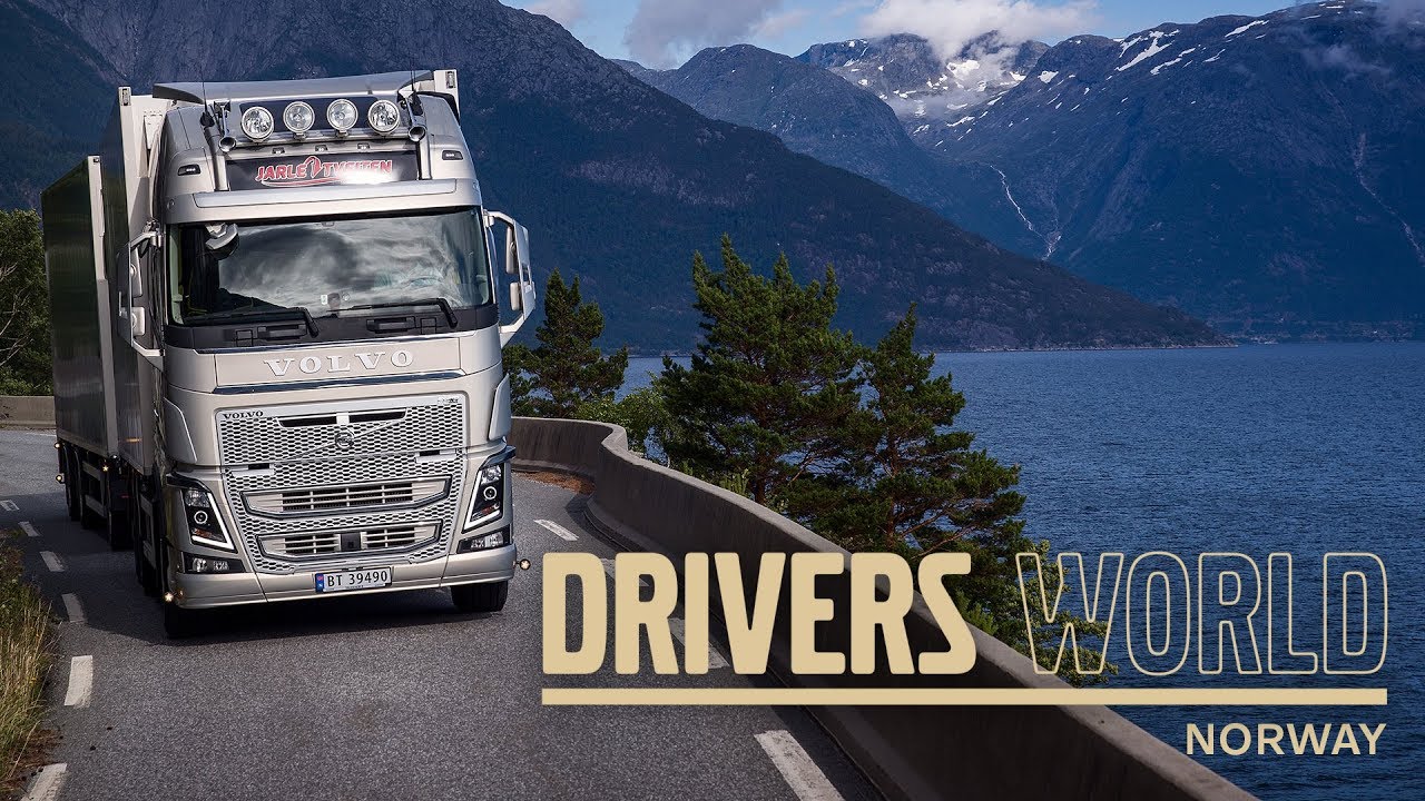 På svingete veier med levende fisk over Hardanger | Volvo Trucks Norge