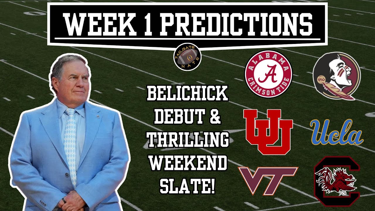 2025 Week 1 College Football Predictions (Labor Day Weekend)