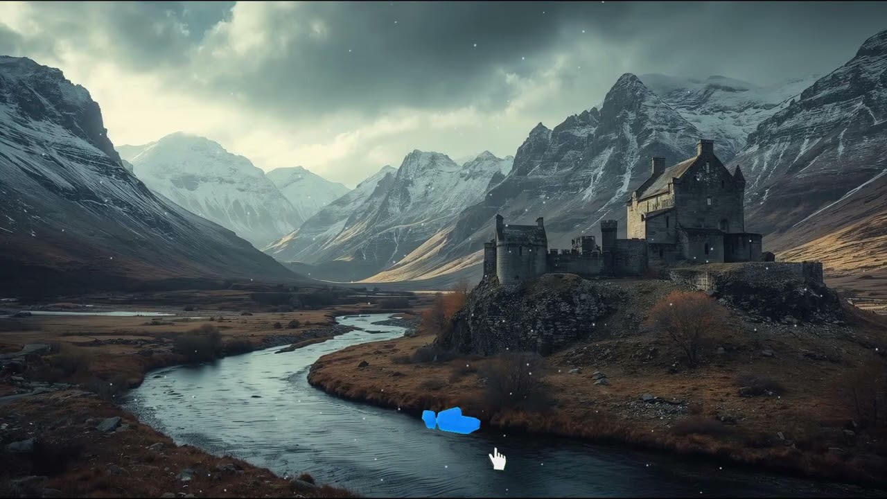 Winter in the Highlands (4.5 Hours) | Relaxing Celtic Music & River Ambience