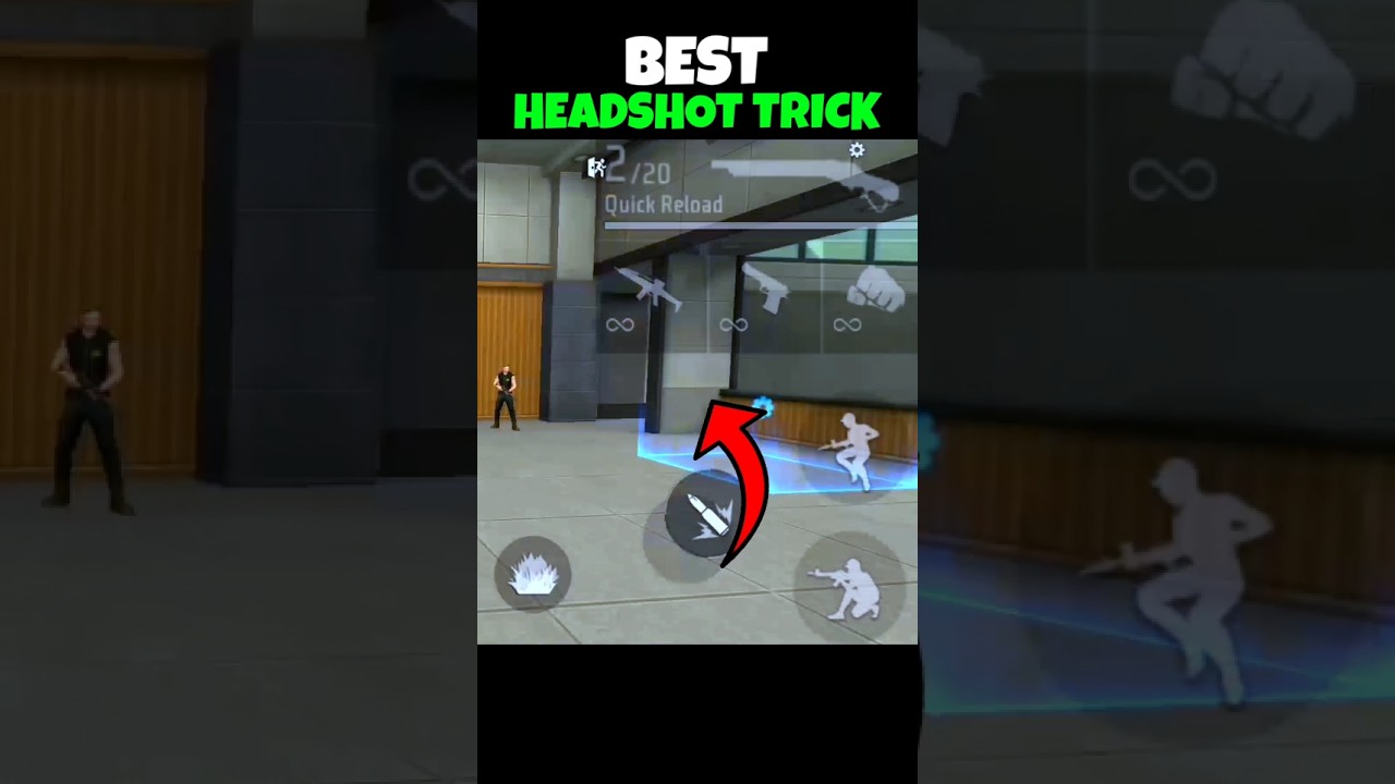 Best Headshot Trick In Free Fire 😱