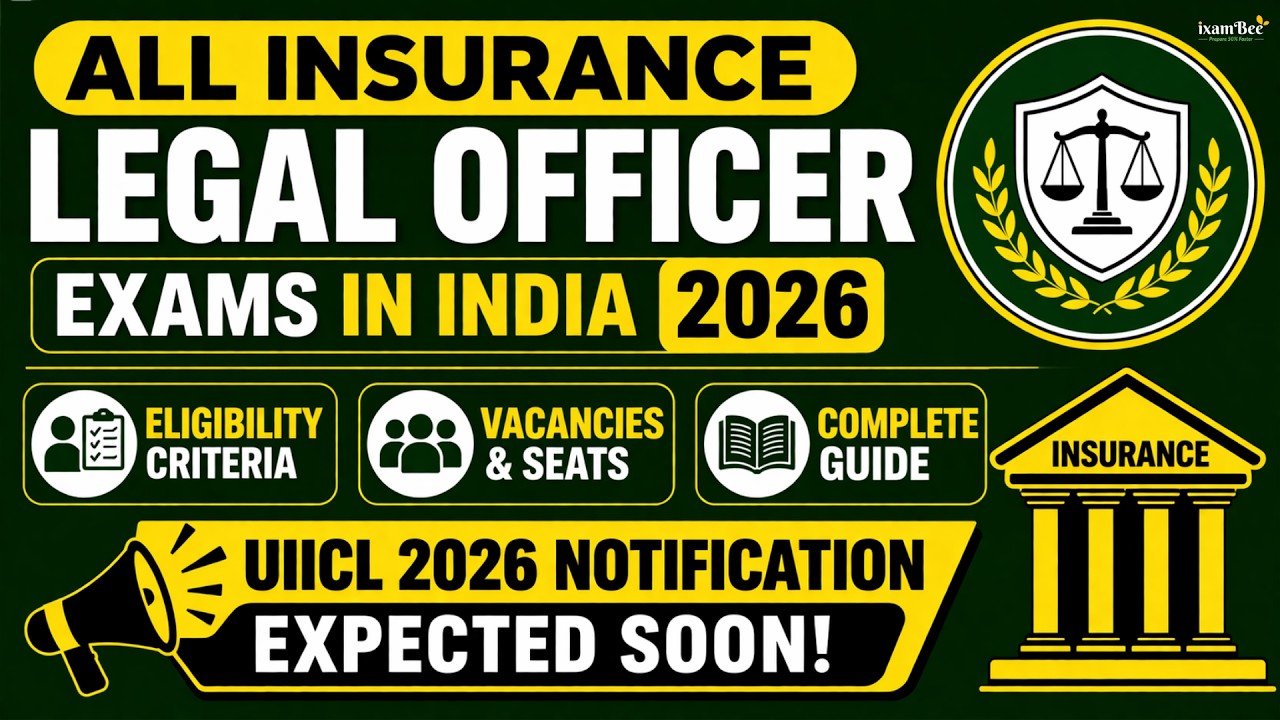 All Insurance Legal Officer Exams in India 2026 | Eligibility & Vacancies | Complete Guide