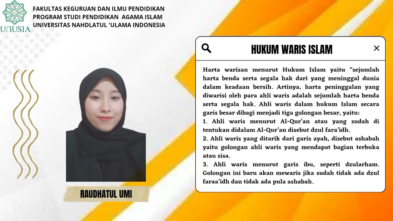 Video Presentasi Kelompok 12 | Hukum Waris di Indonesia