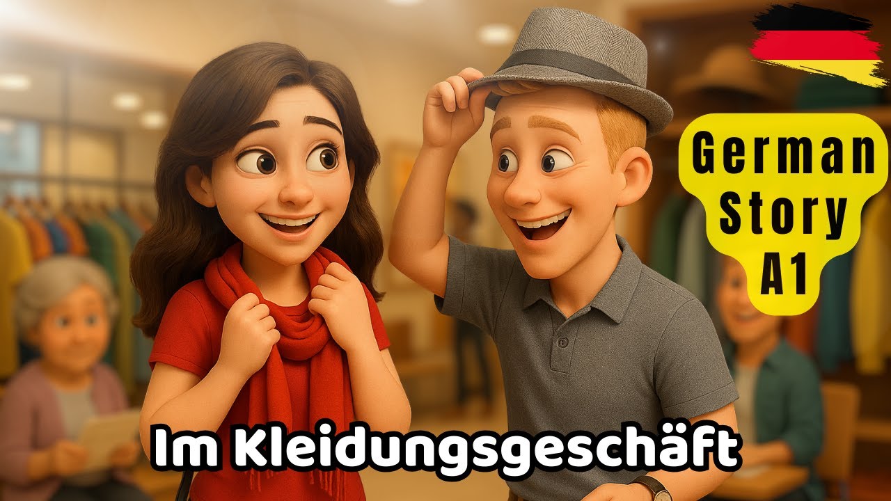 Learn German for beginners | Deutsch Lernen | Kleidungsgeschäft | easy German | Anna Paul Story8