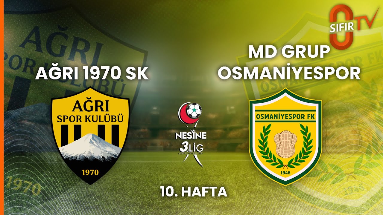 Ağrı 1970 Spor Kulübü - MD Grup Osmaniyespor