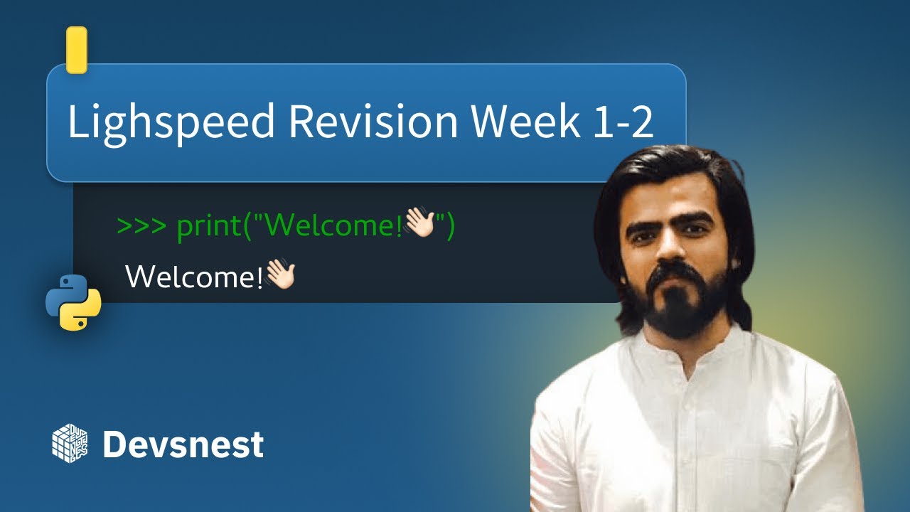 DSA | week 1 & 2 LightSpeed Revision 🚀