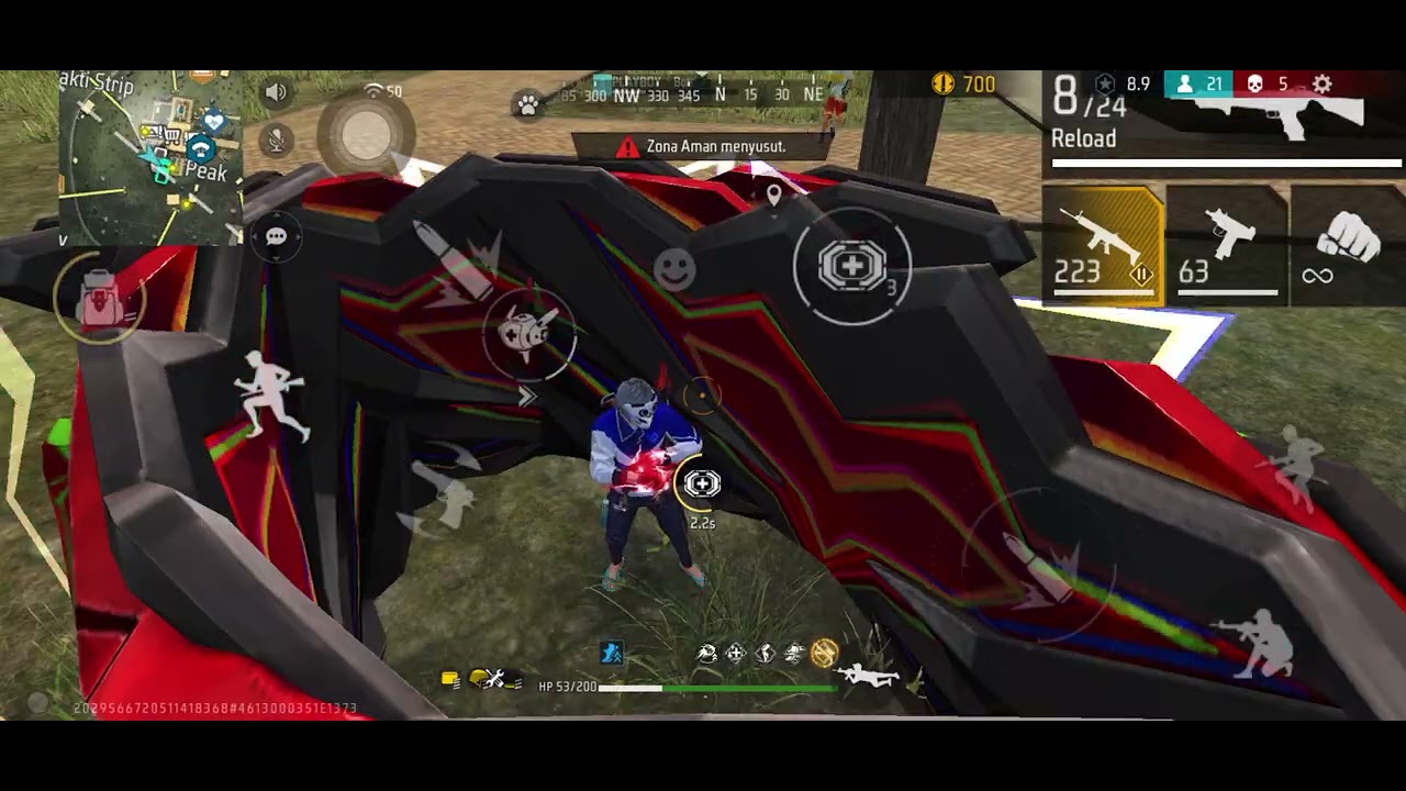 Gameplay Free Fire Solo Squad || Kill 18 ❤️