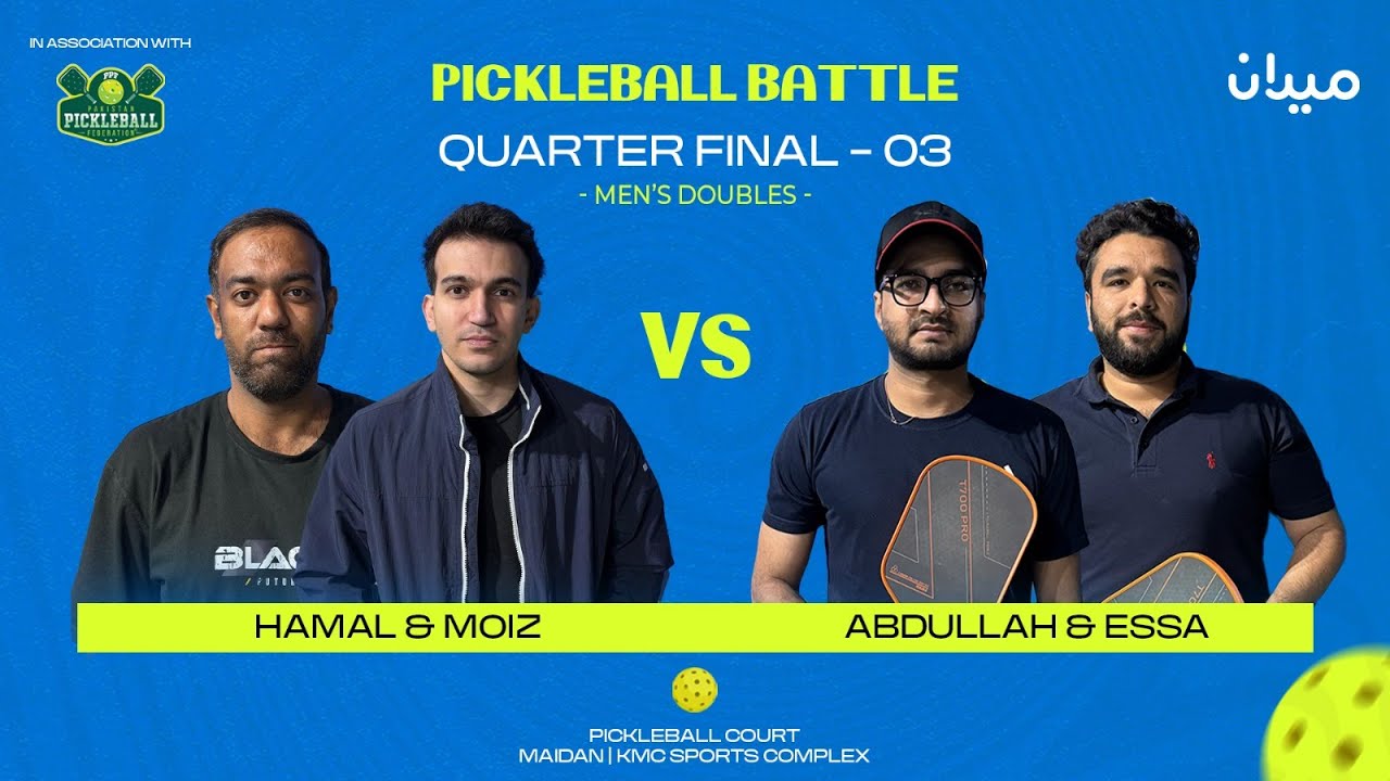 Live - Quarter Final 3 - PickleBall Battle - TNVisions - Maidan TV