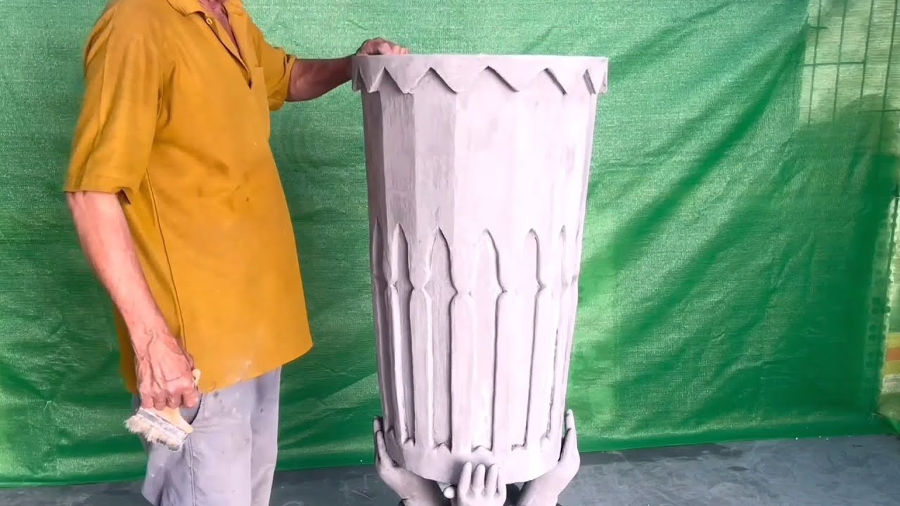 Make flower pots from scrap foam