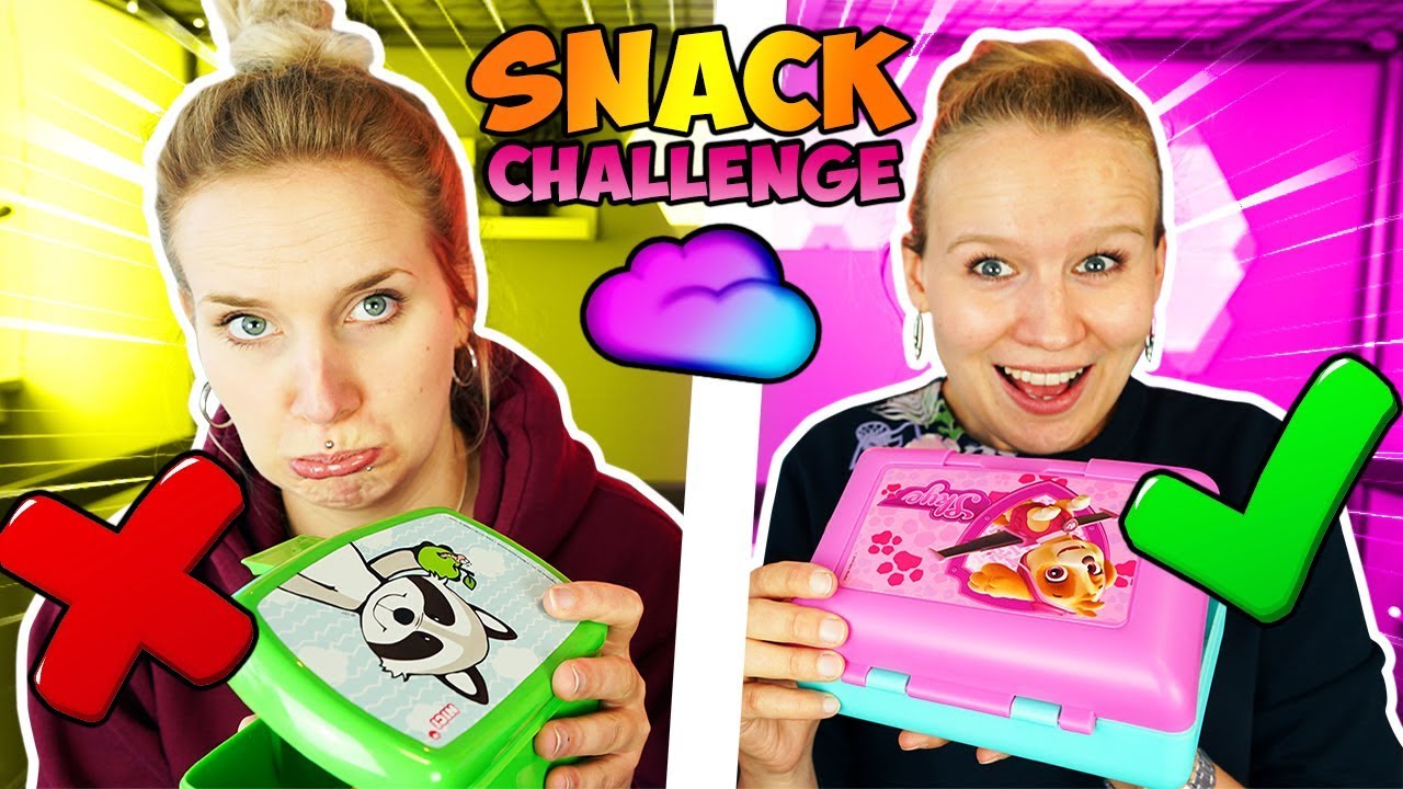 Don't choose the wrong LUNCHBOX CHALLENGE Wer hat die richtige Box? Snack? Spielzeug? Kathi vs Nina