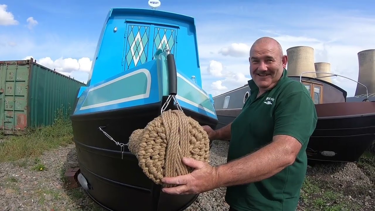VLOG 123, Narrowboat Fit Out -  PROP, POLE, PLANK, FENDERS AND SPLICING