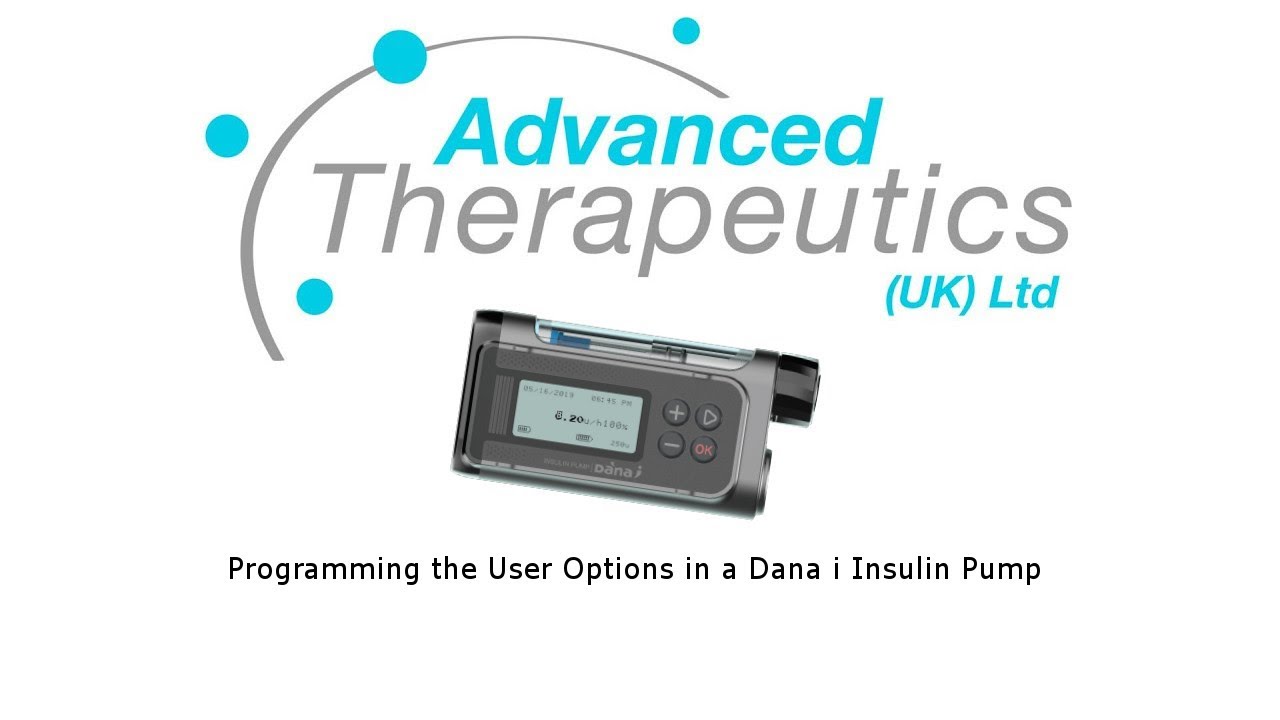Programming the User Options in a Dana i Insulin pump