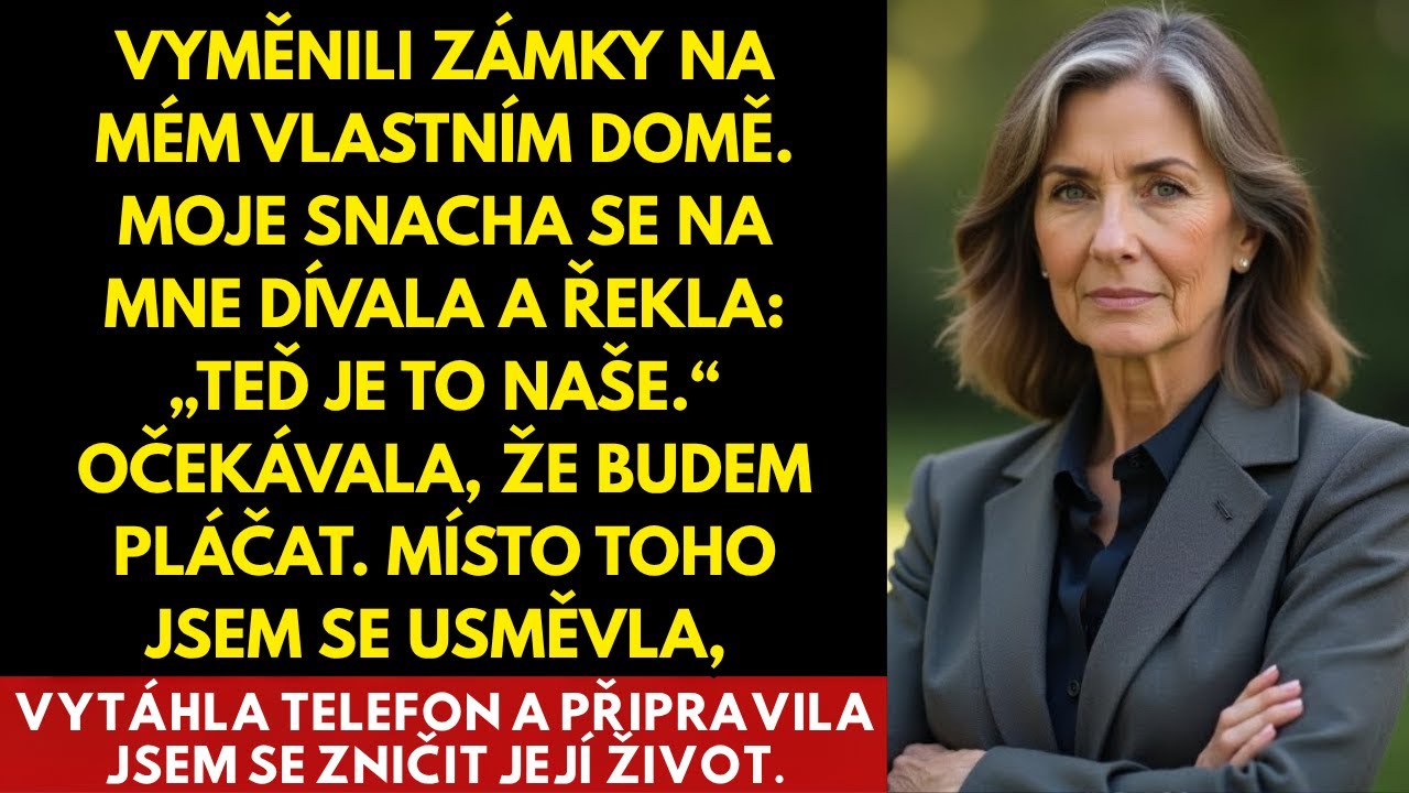 Moje snacha vyměnila zámky, aby mi ukradla dům. Nikdy nepředpokládala, že přijde moje pomsta.