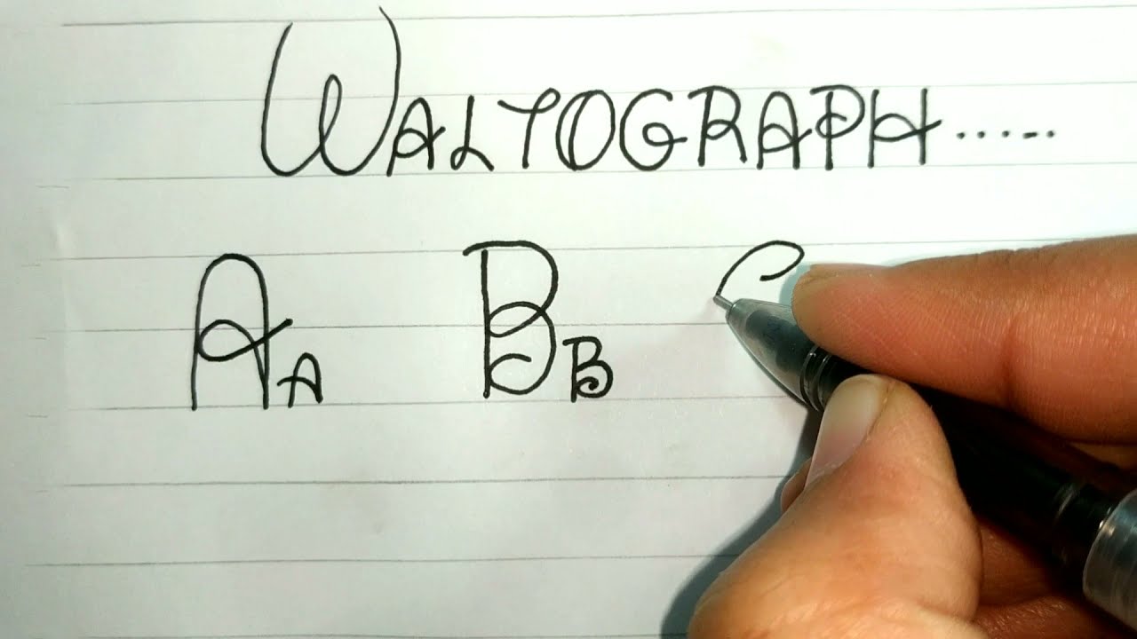 Writing Walt Disney font || waltograph