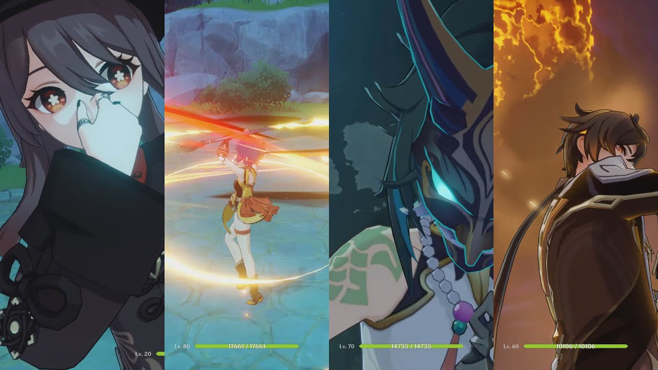 All Polearm Fighting Styles, including Hu Tao! [Genshin Impact]