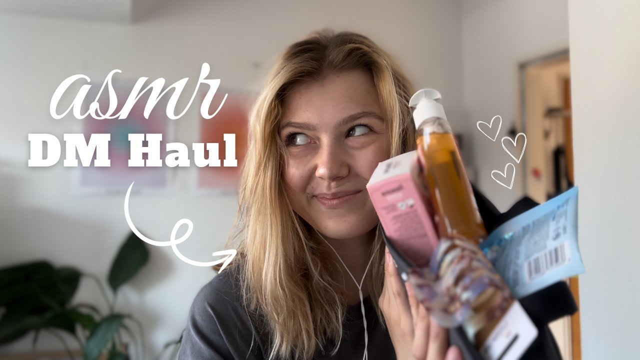 ASMR DM Haul | show and tell mit 5 Produkten aus der Drogerie (tapping, whispering) 🌸