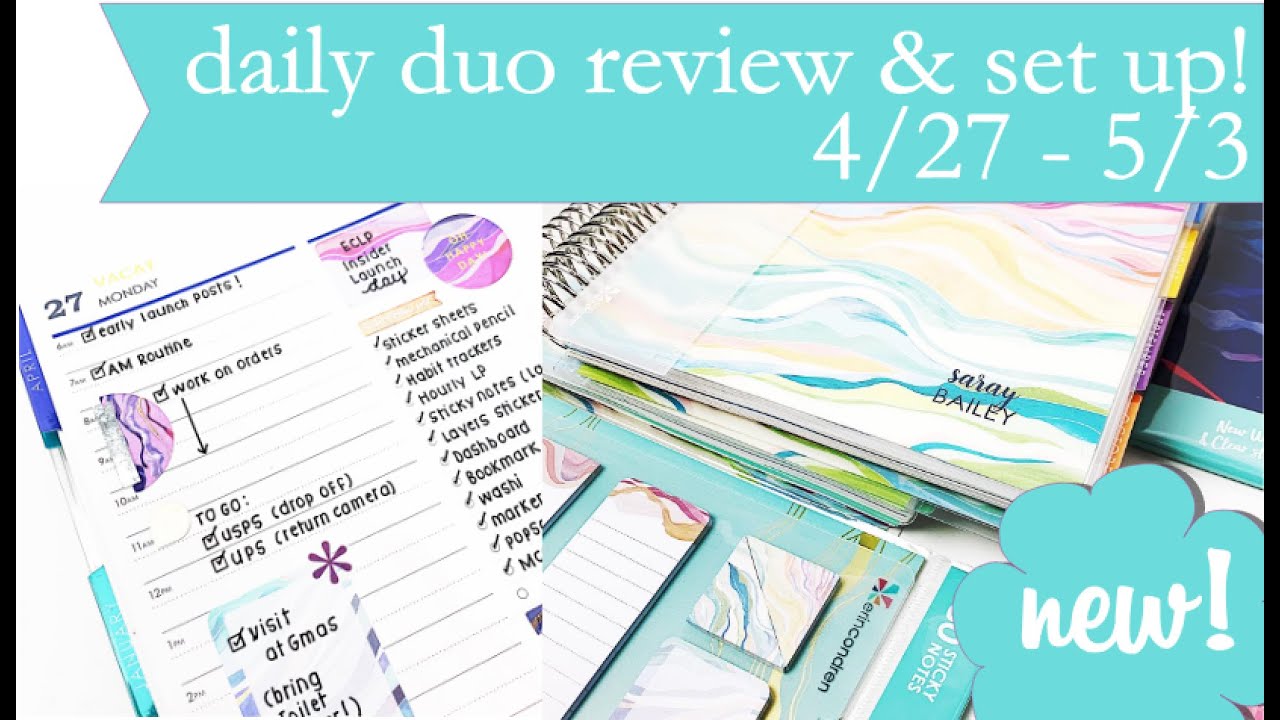 ***New*** Erin Condren Daily Duo Review & Set Up!