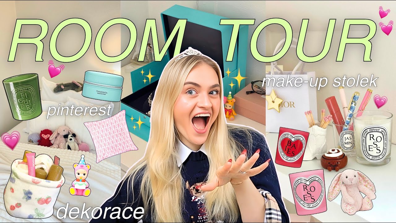 ROOM TOUR, který tě donutí předělat pokoj 😳💖 dekorace, pinterest aesthetic | Denda Rada