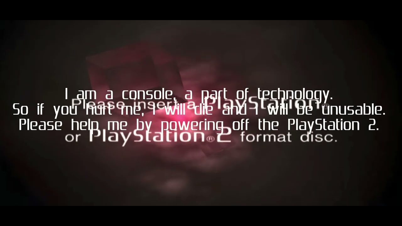 PS2 creepy kill screen. (FAKE)
