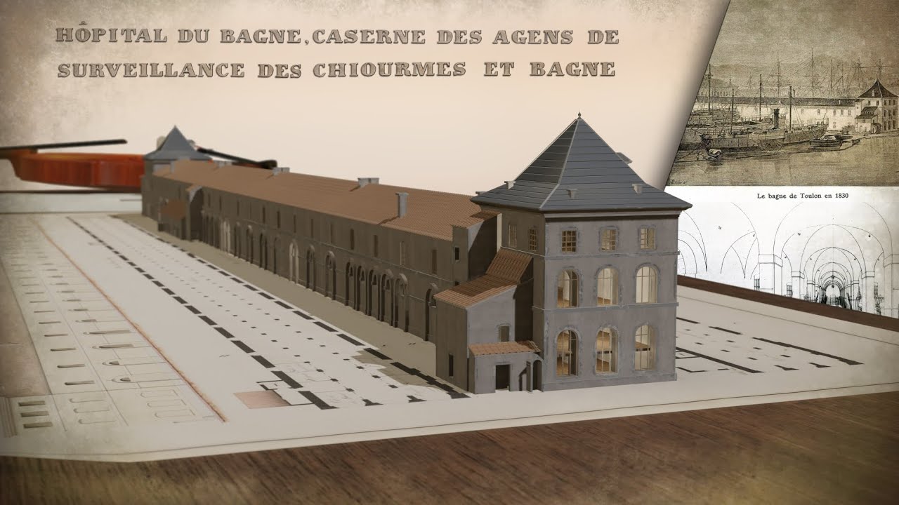l'hôpital du Bagne de Toulon 3D