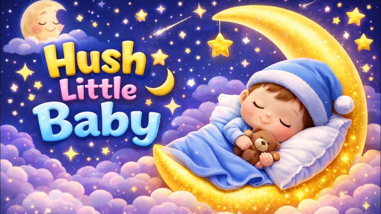 Hush Little Baby 🌙 | Lullaby Song for Babies & Toddlers | Bedtime Poem for Kid