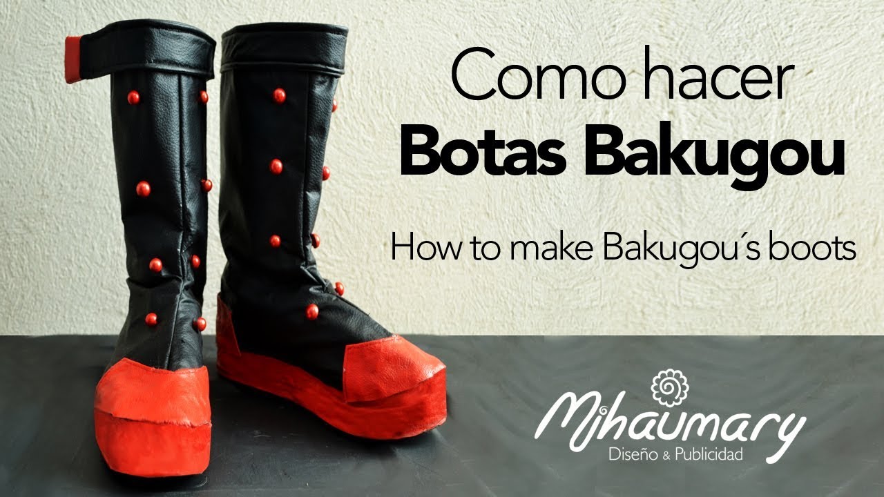 ✔ como hacer BOTAS BAKUGOU [Tutorial COSPLAY] 👢