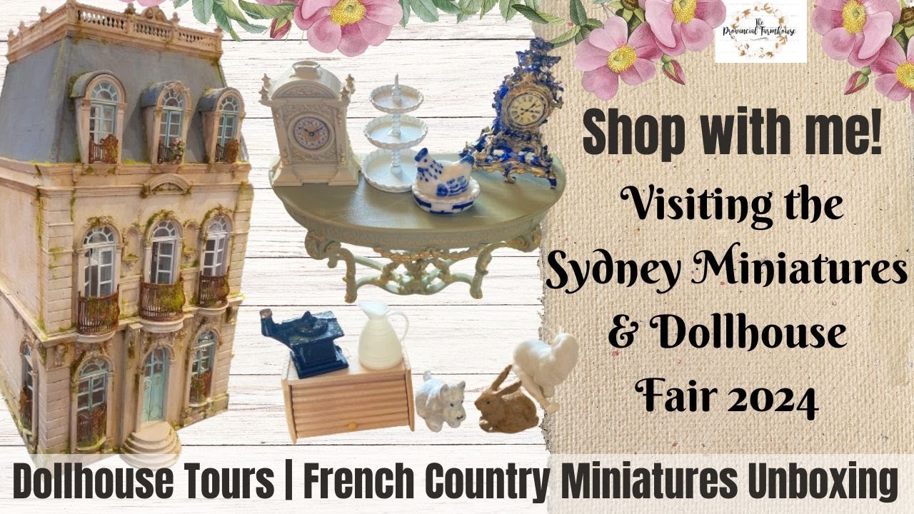 Shop With Me | Sydney Dollhouse Fair 2024 | Экскурсии по кукольным домикам | Распаковка миниатюр ...