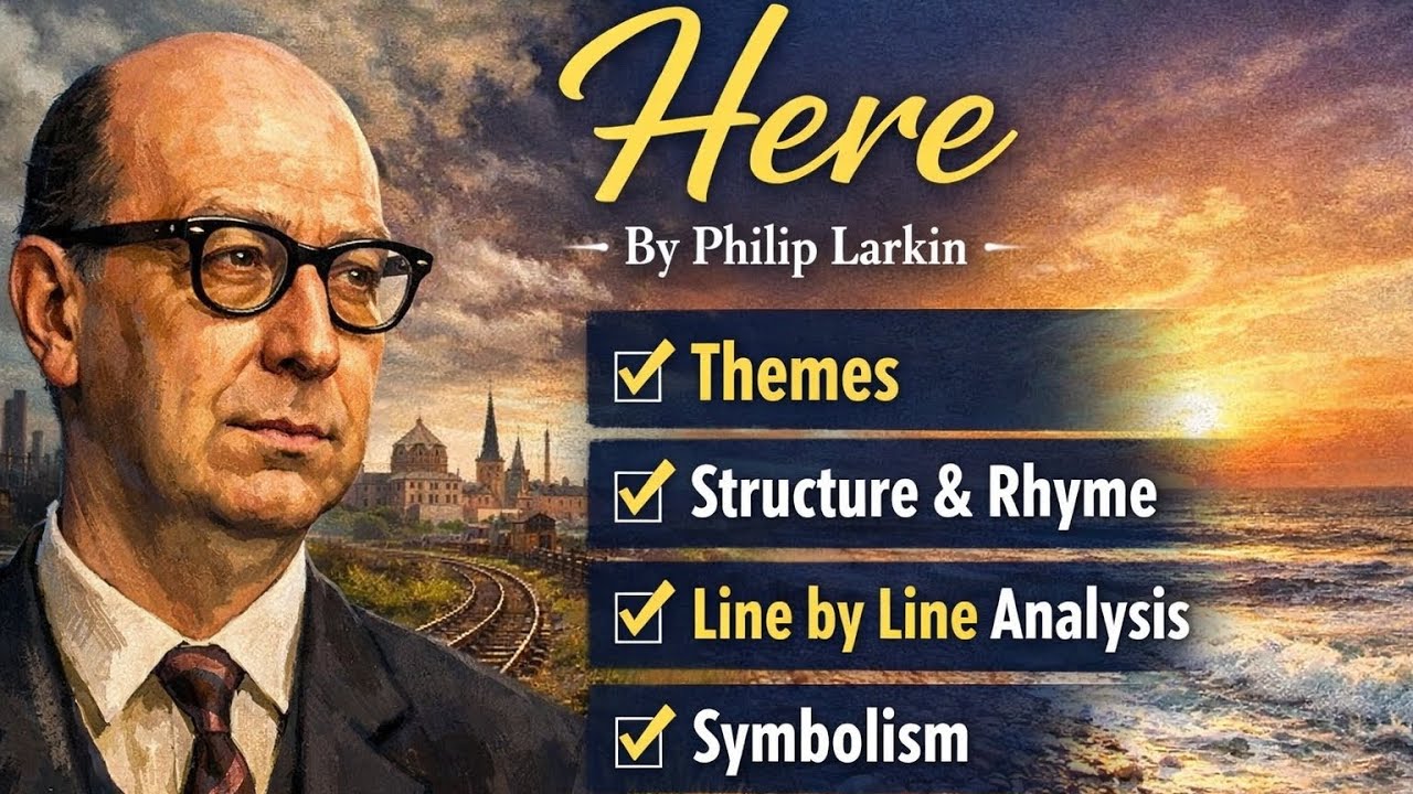Here by Philip Larkin | Themes, Structure, Symbolism & Line by Line Analysis